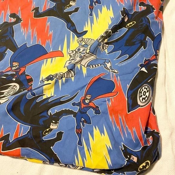 1996 DC Comics Batman and Robin Mr Freeze Twin Fitted Sheet 75x44  Bibb Company - Picture 6 of 16